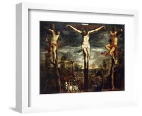 The Crucifixion, 1554-55-Jacopo Robusti Tintoretto-Framed Giclee Print