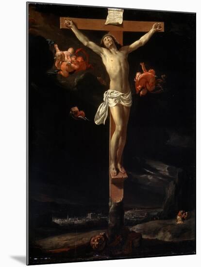 The Crucifixion, 1637-Charles Le Brun-Mounted Giclee Print