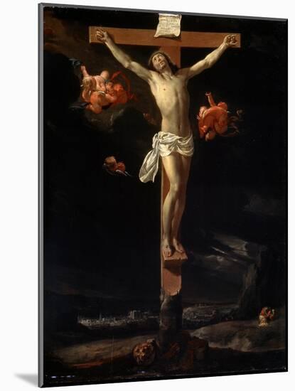 The Crucifixion, 1637-Charles Le Brun-Mounted Giclee Print