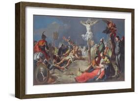 The Crucifixion, 1724-25-Giovanni Battista Tiepolo-Framed Giclee Print