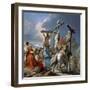 The Crucifixion, 1745-50-Giambattista & Giandomenico Tiepolo-Framed Giclee Print