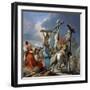 The Crucifixion, 1745-50-Giambattista & Giandomenico Tiepolo-Framed Giclee Print