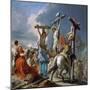 The Crucifixion, 1745-50-Giambattista & Giandomenico Tiepolo-Mounted Giclee Print