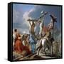 The Crucifixion, 1745-50-Giambattista & Giandomenico Tiepolo-Framed Stretched Canvas