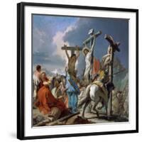 The Crucifixion, 1745-50-Giambattista & Giandomenico Tiepolo-Framed Giclee Print