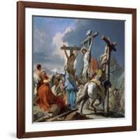 The Crucifixion, 1745-50-Giambattista & Giandomenico Tiepolo-Framed Giclee Print