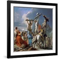 The Crucifixion, 1745-50-Giambattista & Giandomenico Tiepolo-Framed Giclee Print