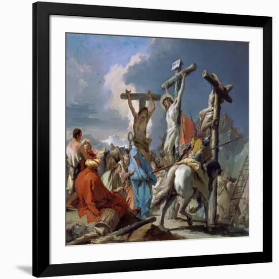 The Crucifixion, 1745-50-Giambattista & Giandomenico Tiepolo-Framed Giclee Print