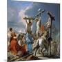 The Crucifixion, 1745-50-Giambattista & Giandomenico Tiepolo-Mounted Giclee Print