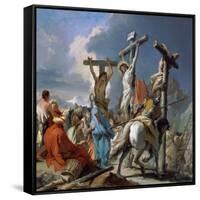 The Crucifixion, 1745-50-Giambattista & Giandomenico Tiepolo-Framed Stretched Canvas