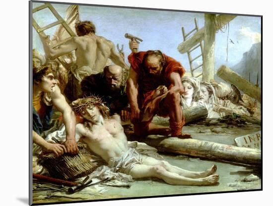 The Crucifixion, 1772-Giovanni Domenico Tiepolo-Mounted Giclee Print