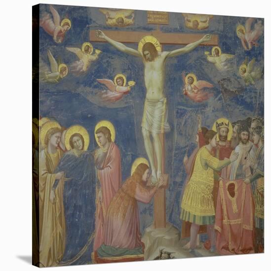 The Crucifixion, circa 1305-Giotto di Bondone-Stretched Canvas