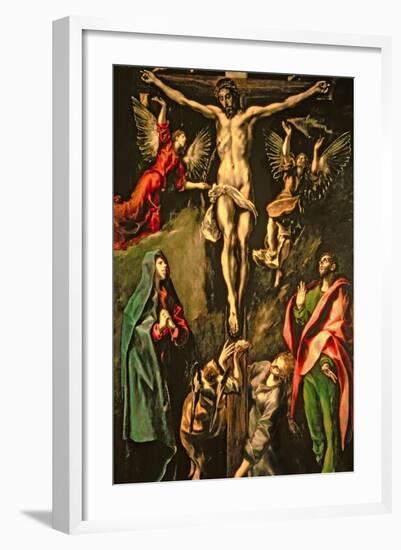 The Crucifixion, circa 1584-1600-El Greco-Framed Giclee Print