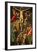 The Crucifixion, circa 1584-1600-El Greco-Framed Giclee Print