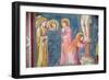 The Crucifixion, Detail of Mary Magdalene and the Virgin Between St. John and a Female Saint,…-Giotto di Bondone-Framed Giclee Print