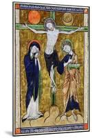 The Crucifixion, from a Psalter, C.1215 (Vellum)-French-Mounted Giclee Print