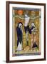 The Crucifixion, from a Psalter, C.1215 (Vellum)-French-Framed Giclee Print