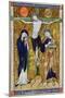 The Crucifixion, from a Psalter, C.1215 (Vellum)-French-Mounted Giclee Print