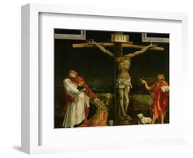 The Crucifixion, from the Isenheim Altarpiece, circa 1512-15-Matthias Grünewald-Framed Premium Giclee Print