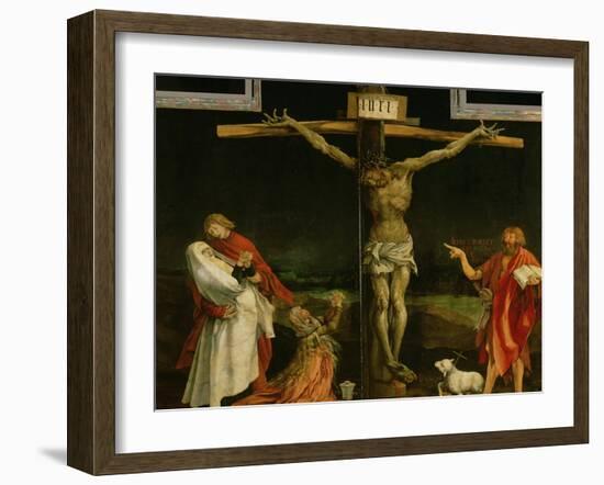 The Crucifixion, from the Isenheim Altarpiece, circa 1512-15-Matthias Grünewald-Framed Giclee Print