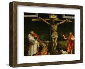 The Crucifixion, from the Isenheim Altarpiece, circa 1512-15-Matthias Grünewald-Framed Giclee Print