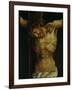 The Crucifixion from the Isenheim Altarpiece, Detail of Christ's Torso, circa 1512-16-Matthias Grünewald-Framed Giclee Print