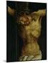 The Crucifixion from the Isenheim Altarpiece, Detail of Christ's Torso, circa 1512-16-Matthias Grünewald-Mounted Giclee Print