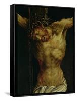 The Crucifixion from the Isenheim Altarpiece, Detail of Christ's Torso, circa 1512-16-Matthias Grünewald-Framed Stretched Canvas