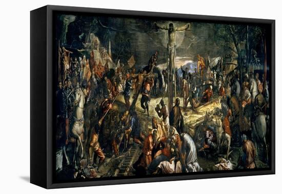 The Crucifixion of Christ, 1565-Jacopo Robusti Tintoretto-Framed Stretched Canvas