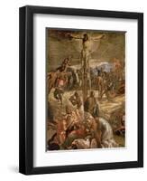 The Crucifixion of Christ, 1565-Jacopo Robusti Tintoretto-Framed Premium Giclee Print