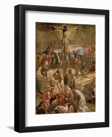 The Crucifixion of Christ, 1565-Jacopo Robusti Tintoretto-Framed Premium Giclee Print