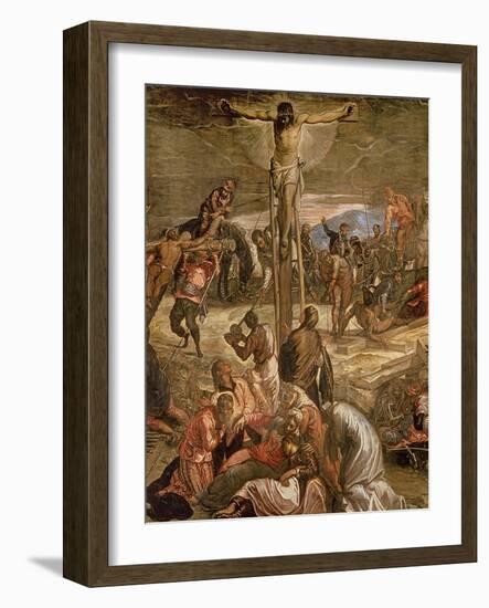 The Crucifixion of Christ, 1565-Jacopo Robusti Tintoretto-Framed Giclee Print