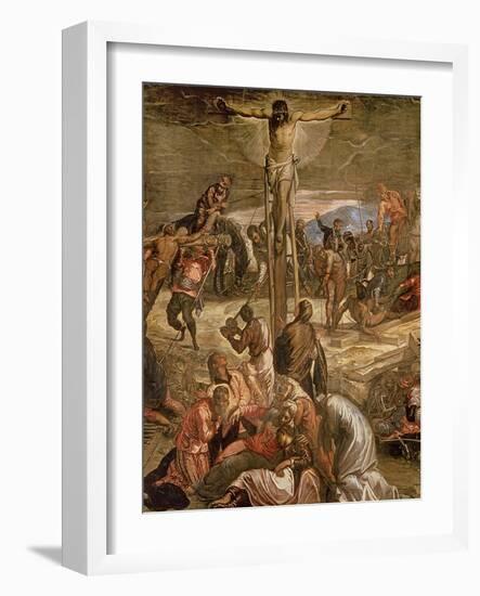The Crucifixion of Christ, 1565-Jacopo Robusti Tintoretto-Framed Giclee Print