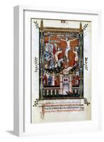 The Crucifixion of St Denis, 1317-null-Framed Giclee Print