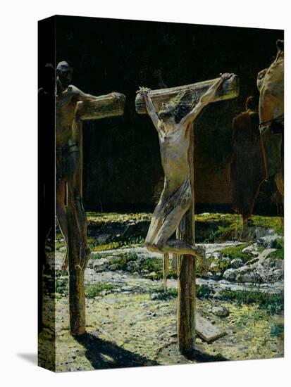 The Crucifixion, or Golgotha, 1893-Nikolai Nikolaevich. Ge-Stretched Canvas