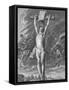 The Crucifixion, St Matthew, Chapter 27, Verses 30-54 (Engraving)-Peter Paul (after) Rubens-Framed Stretched Canvas