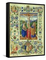 The Crucifixion Surrounded by Six Medallions Depicting Six Episodes from the Passion of Christ-Francesco d'Antonio del Chierico-Framed Stretched Canvas