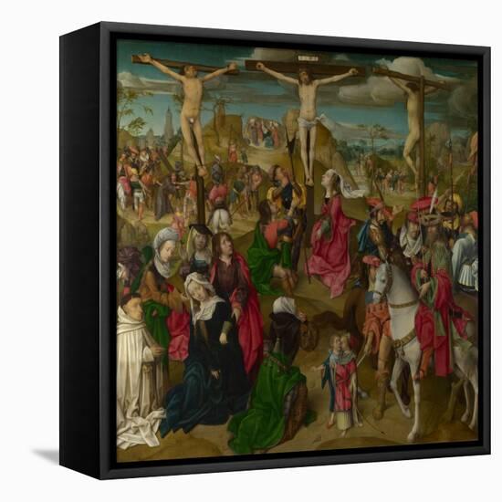 The Crucifixion (Triptych: Scenes from the Passion of Christ, Central Pane), C. 1510-null-Framed Stretched Canvas