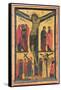 The Crucifixion with Holy Women, Mourners, Christ on the Road to Calvary and the Deposition, Right-Bonaventura Berlinghieri-Framed Stretched Canvas