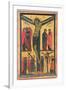 The Crucifixion with Holy Women, Mourners, Christ on the Road to Calvary and the Deposition, Right-Bonaventura Berlinghieri-Framed Giclee Print