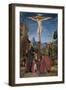 The Crucifixion with Mary, John, Mary Magdalene and a Benefactor, C.1480-Lorenzo Costa-Framed Giclee Print