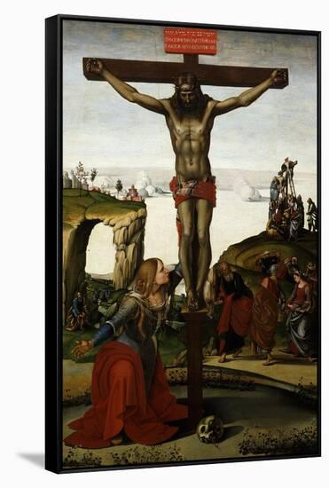 The Crucifixion with Mary Magdalene, C.1500-05-Luca Signorelli-Framed Stretched Canvas