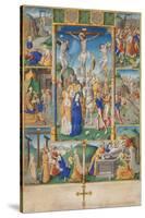 The Crucifixion with Six Scenes from the Passion of Christ-null-Stretched Canvas