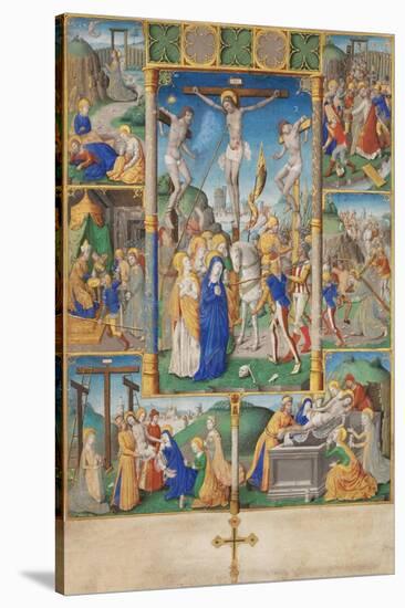 The Crucifixion with Six Scenes from the Passion of Christ-null-Stretched Canvas