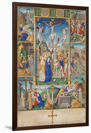 The Crucifixion with Six Scenes from the Passion of Christ-null-Framed Giclee Print