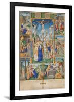 The Crucifixion with Six Scenes from the Passion of Christ-null-Framed Giclee Print