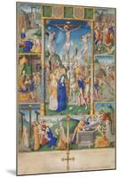 The Crucifixion with Six Scenes from the Passion of Christ-null-Mounted Giclee Print