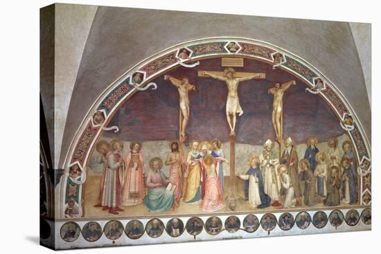 The Crucifixion, with SS. Cosmas, Damian, Francis and Bernard, 1442-Fra Angelico-Stretched Canvas