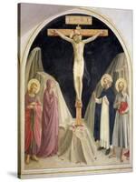 The Crucifixion, with SS Dominic and Jerome, 1442-Fra Angelico-Stretched Canvas