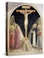 The Crucifixion, with SS Dominic and Jerome, 1442-Fra Angelico-Stretched Canvas